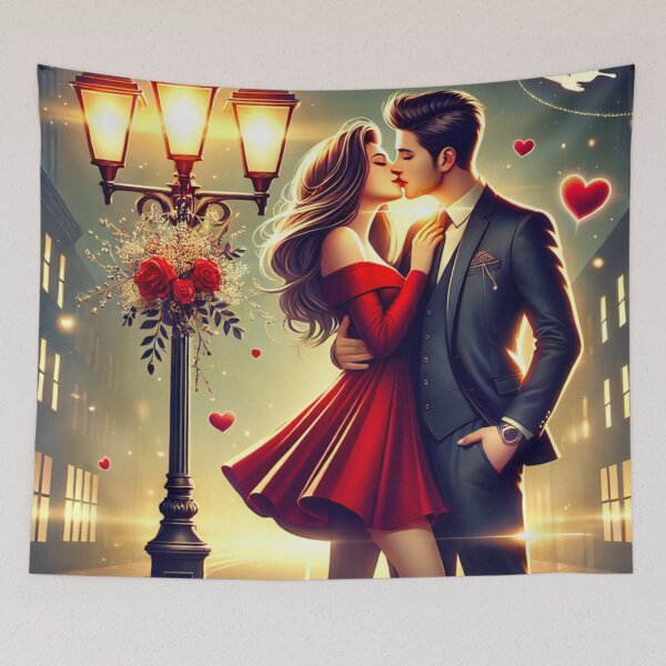 Item preview, Couple Sharing a Romantic Kiss designed and sold by GrizzlyCollective.