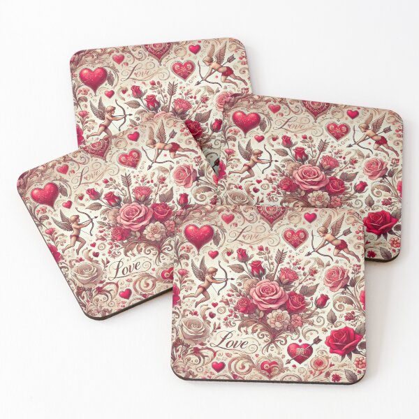 Item preview, Intricate Love-Themed Detailed Pattern Design designed and sold by GrizzlyCollective.