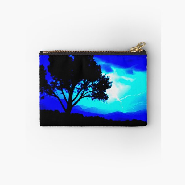 Item preview, Silhouette of a Hillside Tree with Striking Lightning designed and sold by GrizzlyCollective.