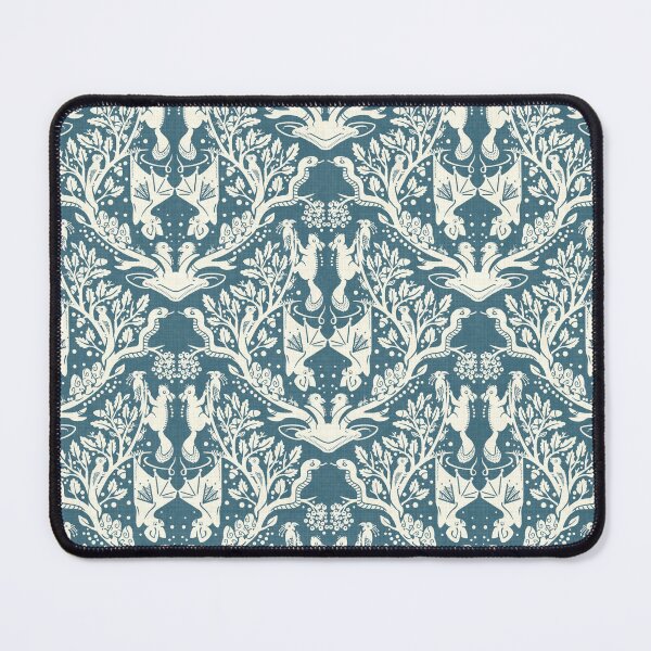 Item preview, White Squirrels in Damask designed and sold by Andrea Snuggs.
