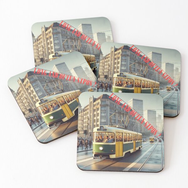 Aperçu de l'œuvre Conception de tramway – Art inspiré des transports urbains créée et vendue par DesignsByHania.