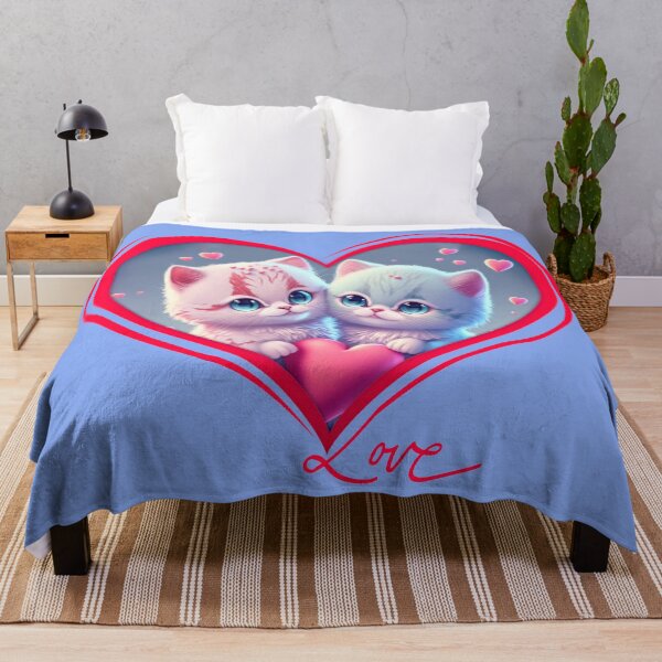 Item preview, Loving cat couple | valentine cat designed and sold by Creative-mind16.