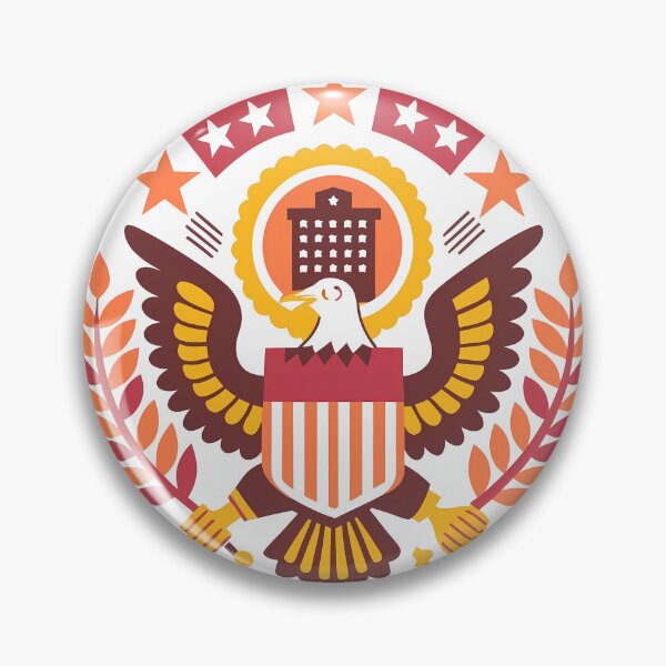 Item preview, Design Seal American Eagle Symbolic Art USA designed and sold by ART ATTACK ZONE.