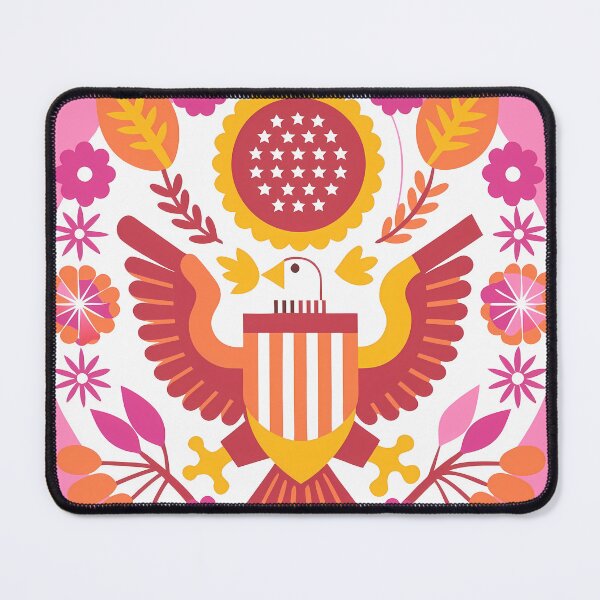 Item preview, Pink design Seal American Eagle Symbolic Art USA designed and sold by ART ATTACK ZONE.
