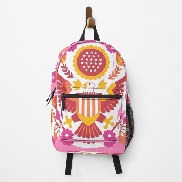 Item preview, Pink design Seal American Eagle Symbolic Art USA designed and sold by ART ATTACK ZONE.