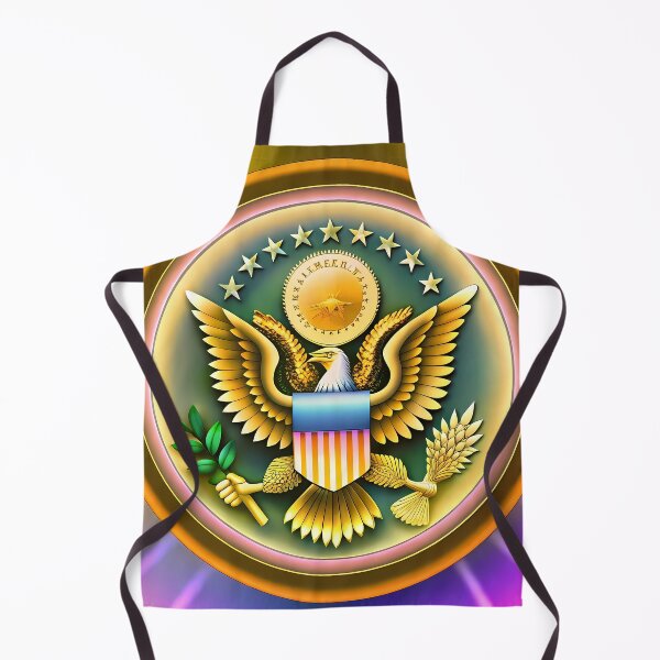 Item preview, Gold design Seal American Eagle Symbolic Art USA designed and sold by ART ATTACK ZONE.