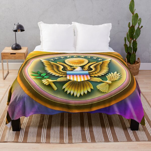 Item preview, Gold design Seal American Eagle Symbolic Art USA designed and sold by ART ATTACK ZONE.