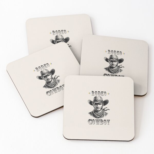 Item preview, Rodeo Cowboy, Classic pride flag graphic, Black and white cowboy graphic with pride rodeo star, cowboy up, western pride, wild west pride, western style,  designed and sold by PrideBeProud.