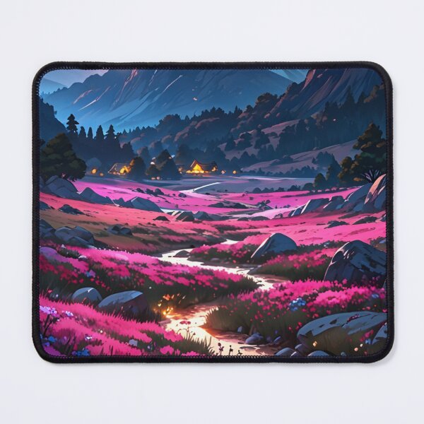 Item preview, Beautiful Floral Valley | Anime Wallpaper | Anime Landscape designed and sold by typoinspired.