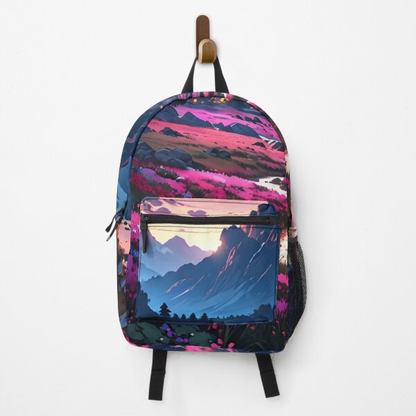 Item preview, Beautiful Floral Valley | Anime Wallpaper | Anime Landscape designed and sold by typoinspired.