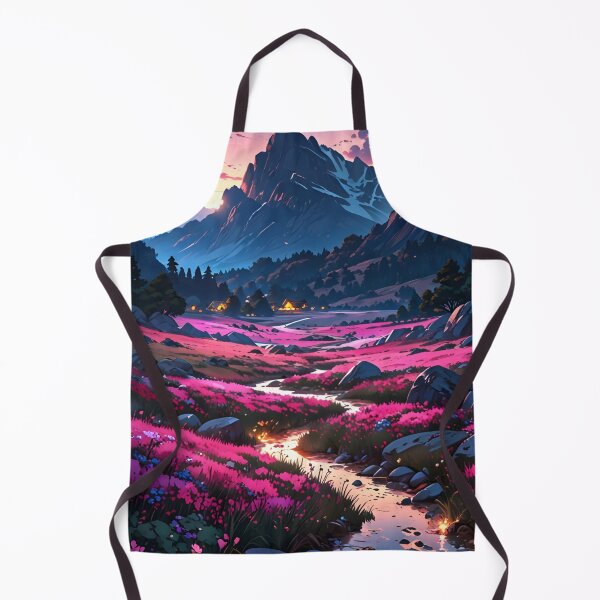 Item preview, Beautiful Floral Valley | Anime Wallpaper | Anime Landscape designed and sold by typoinspired.
