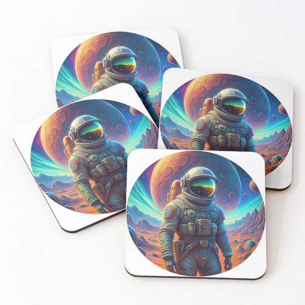Item preview, astronaut on an alien planet designed and sold by alexandr-art.