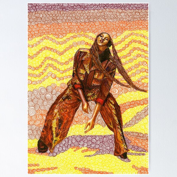 Item preview, Sharp Suited Model Dancing in the Sound Waves designed and sold by LymphomaLass.