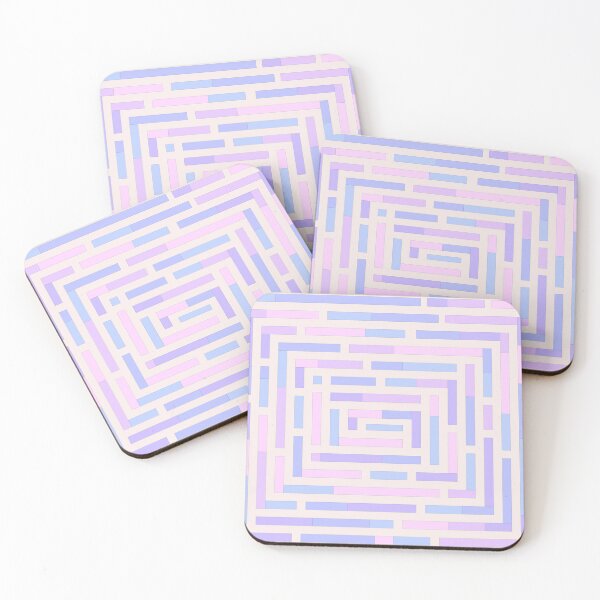 Item preview, Modern Pastel Maze Stripe Weave Pattern Design designed and sold by Studio of Shapes and Spectrum.