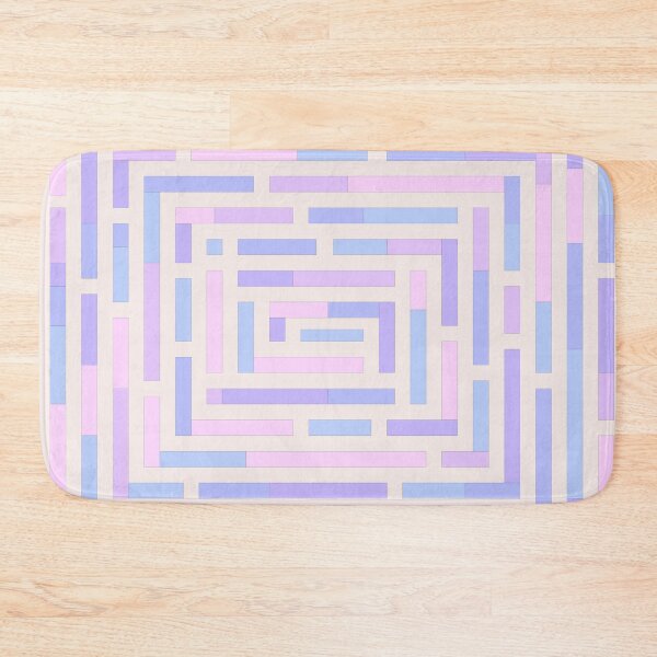 Item preview, Modern Pastel Maze Stripe Weave Pattern Design designed and sold by Studio of Shapes and Spectrum.