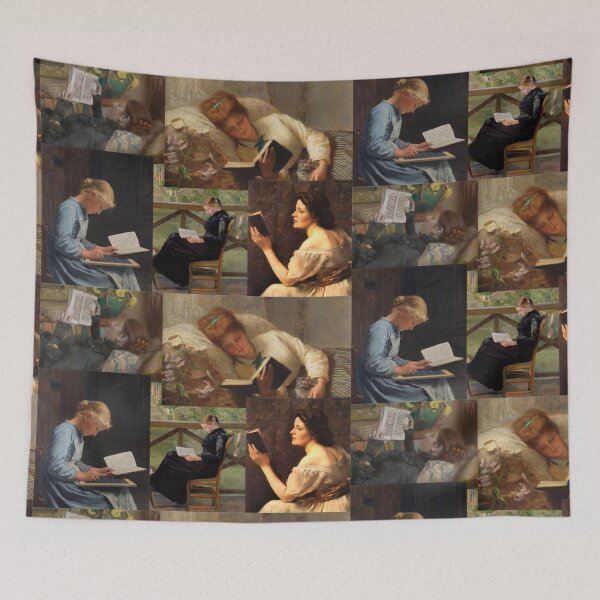 Item preview, Women reading - art designed and sold by SharonTheFirst.