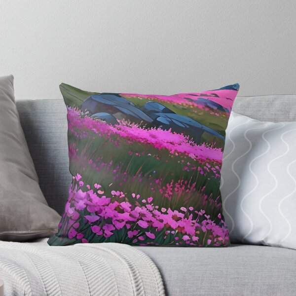 Item preview, Beautiful Floral Valley | Anime Wallpaper | Anime Landscape designed and sold by typoinspired.