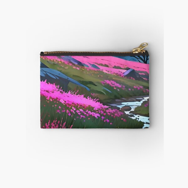 Item preview, Beautiful Floral Valley | Anime Wallpaper | Anime Landscape designed and sold by typoinspired.