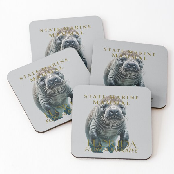 Item preview, Florida Marine Mammal Florida Manatee Vector Design designed and sold by taiche.