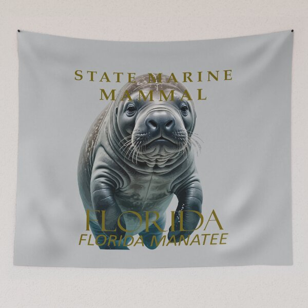 Item preview, Florida Marine Mammal Florida Manatee Vector Design designed and sold by taiche.