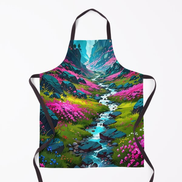 Item preview, Beautiful Floral Valley | Anime Wallpaper | Anime Landscape designed and sold by typoinspired.