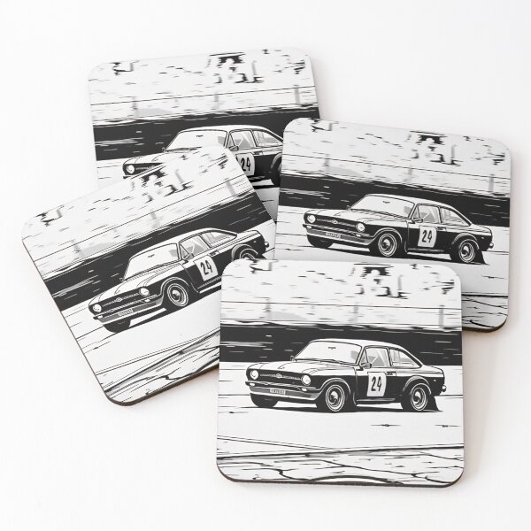 Item preview, Ford Escort Rally Car Black & White designed and sold by plumbshutter.