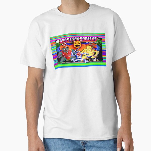 Vista previa del artículo con la obra «Pantalla de carga de Ghosts N Goblins Commodore», diseñado y vendido por The 8-BIT Alchemist .