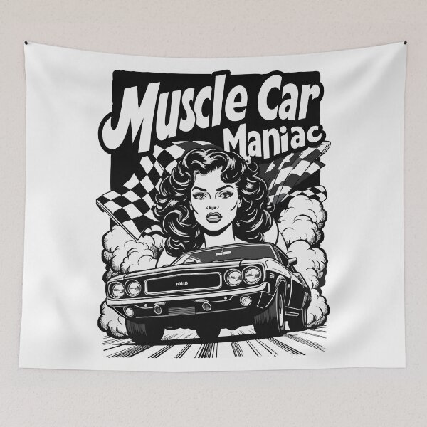 Item preview, Muscle Car Maniac designed and sold by Bubble-Bay Shop.