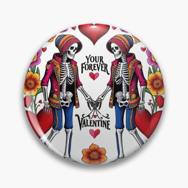 Item preview, Your Forever Valentine – Skeleton Love Holding Hands Design, Happy Valentine Day designed and sold by PING 999 STUDIO.