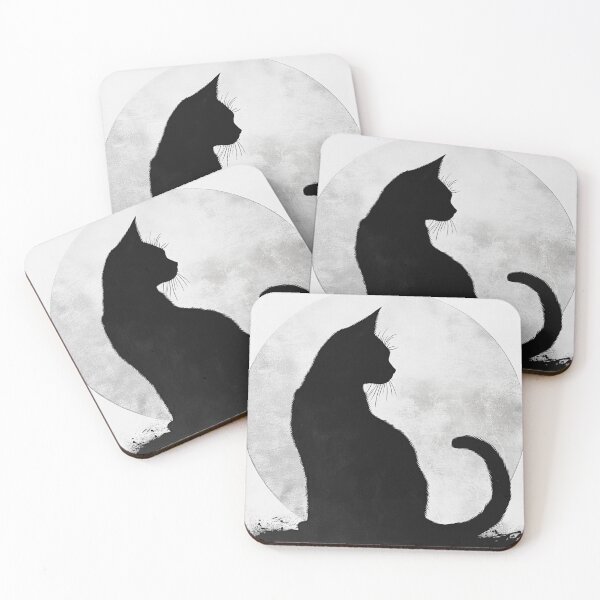 Item preview, Black Cat Silhouette Against The Moon designed and sold by GrinGalore.