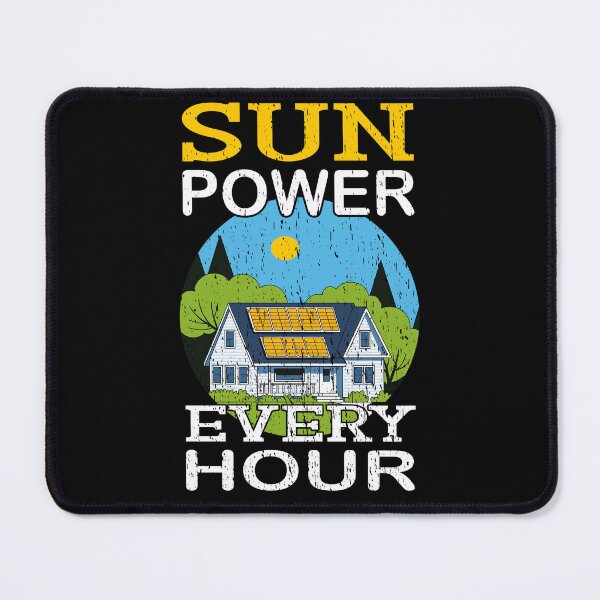 Item preview, SUN POWER EVERY HOUR cool solar power energy from the sun climate change off-grid living cheap energy, global warming  designed and sold by Jt41.