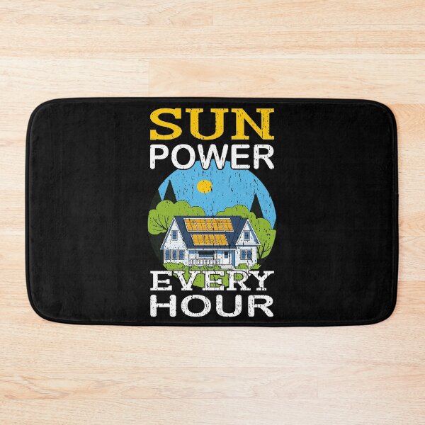 Item preview, SUN POWER EVERY HOUR cool solar power energy from the sun climate change off-grid living cheap energy, global warming  designed and sold by Jt41.