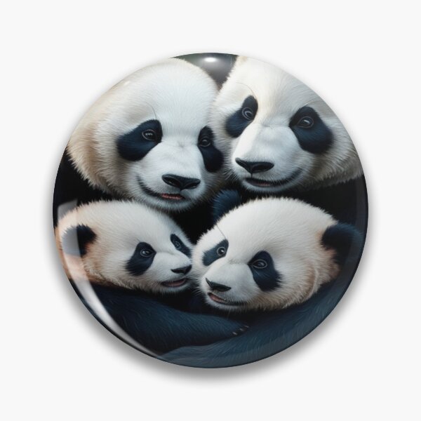 Item preview, Le Panda en Famille designed and sold by Collection de trésors .