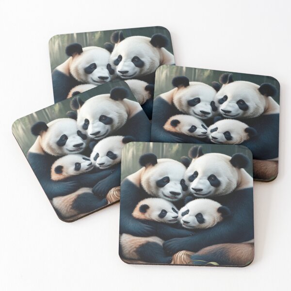 Item preview, Le Panda en Famille designed and sold by Collection de trésors .
