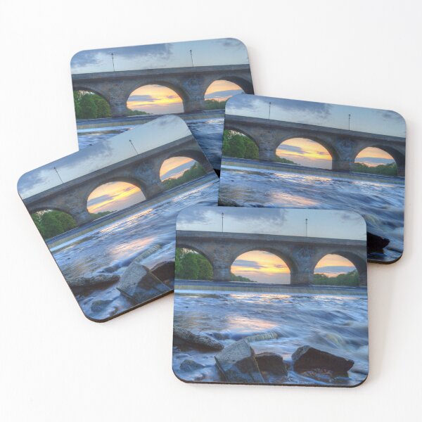 Item preview, Sunset Over the Stone Bridge at Hexham designed and sold by David Patterson.