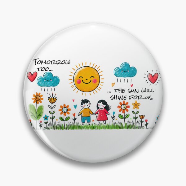 Item preview, Childlike drawing with a positive sunny message designed and sold by PhotoRK.