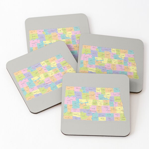 Item preview, North Dakota County Map designed and sold by Havocgirl.
