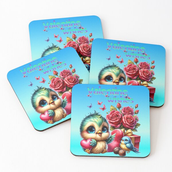 Item preview, Cute little bluebirds granting valentine wishes designed and sold by LoneAngel.