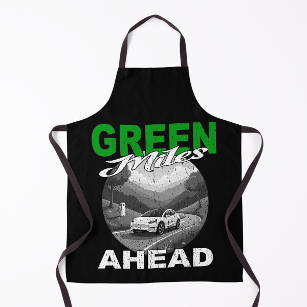 Item preview, GREEN MILES AHEAD cool Electric Car design electric driver EV fast charging road trip designed and sold by Jt41.