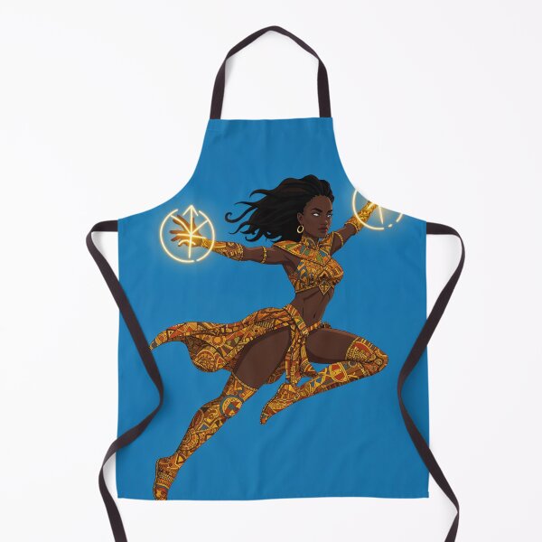 Item preview, Afro-Futuristic Superheroine | Dynamic African Warrior Art designed and sold by Collision19.