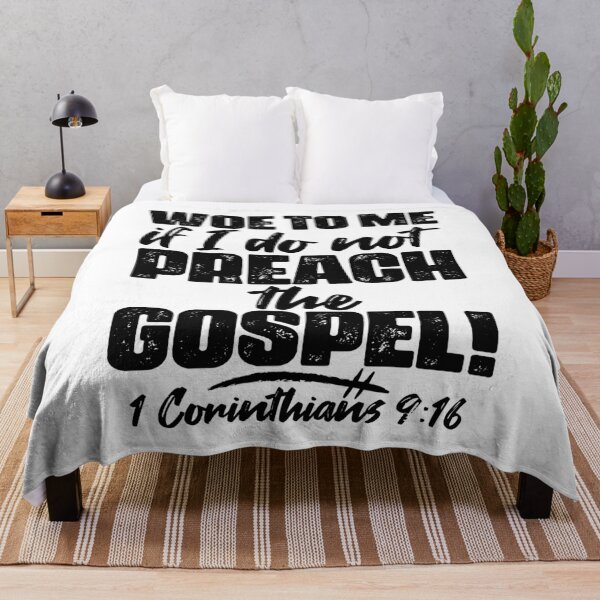 Item preview, 1 Corinthians 9:16 Woe To Me If I Do Not Preach The Gospel designed and sold by plushism.