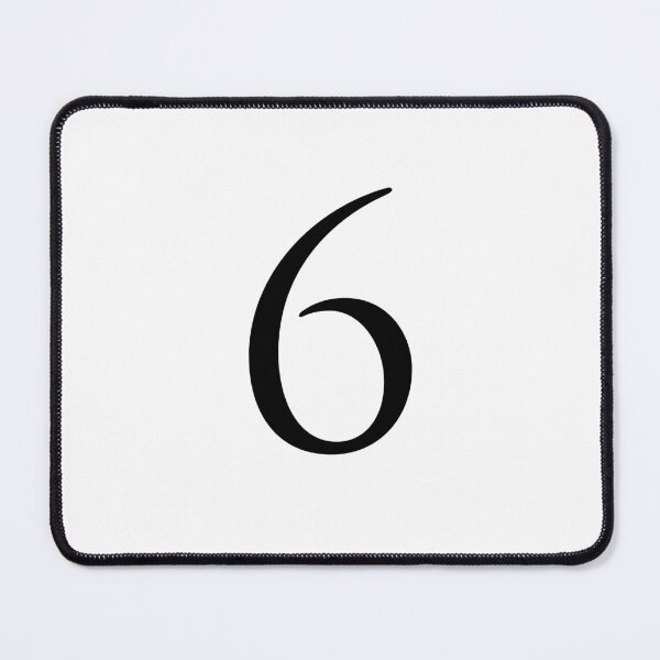 Item preview, Number Six / 6 - Stylish Serif Font (Black) designed and sold by STUDIO-72.