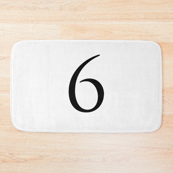 Item preview, Number Six / 6 - Stylish Serif Font (Black) designed and sold by STUDIO-72.