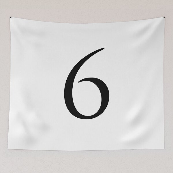 Item preview, Number Six / 6 - Stylish Serif Font (Black) designed and sold by STUDIO-72.