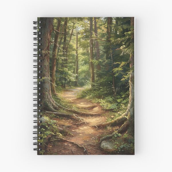 Item preview, Path in green forest painting designed and sold by TheArtistOf2022.