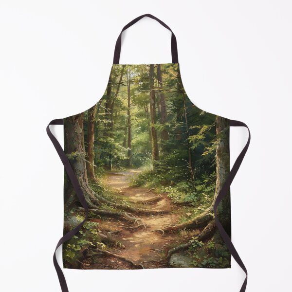 Item preview, Path in green forest painting designed and sold by TheArtistOf2022.