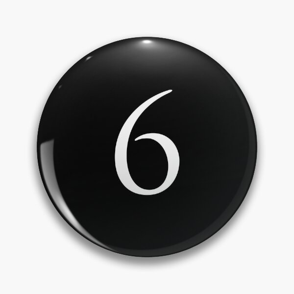 Item preview, Number Six / 6 - Stylish Serif Font (White) designed and sold by STUDIO-72.