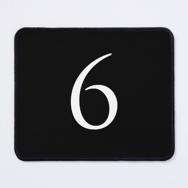 Item preview, Number Six / 6 - Stylish Serif Font (White) designed and sold by STUDIO-72.