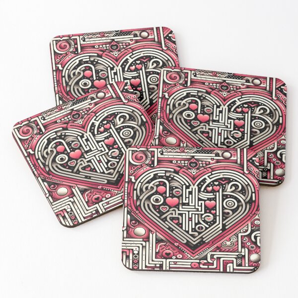 Item preview, Romantic Maze Dot Valentine’s Pattern Premium Cool Trendy Best Gift designed and sold by Imaginarium of Chaos falcon88 .