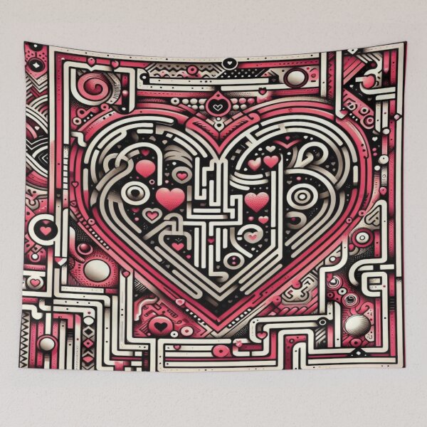 Item preview, Romantic Maze Dot Valentine’s Pattern Premium Cool Trendy Best Gift designed and sold by Imaginarium of Chaos falcon88 .